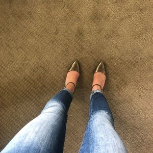 Bronze Anne Klein kitten heels!